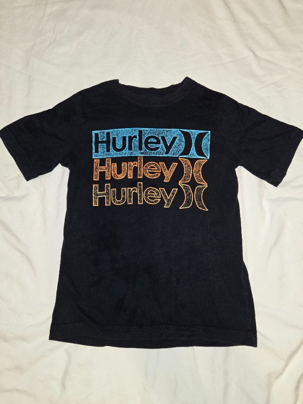 Hurley Logo Shirt in Black size M